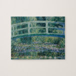 Claude Monet's Water Lilies and Japanese Bridge Jigsaw Puzzle<br><div class="desc">1899. Claude Monet (14 November 1840 – 5 December 1926) was a founder of French impressionist painting,  and the most consistent and prolific practitioner of the movement's philosophy of expressing one's perceptions before nature,  especially as applied to plein-air (painting outdoors) landscape painting.</div>