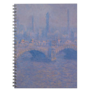Claude Monet's Waterloo Bridge Spiral Notebook