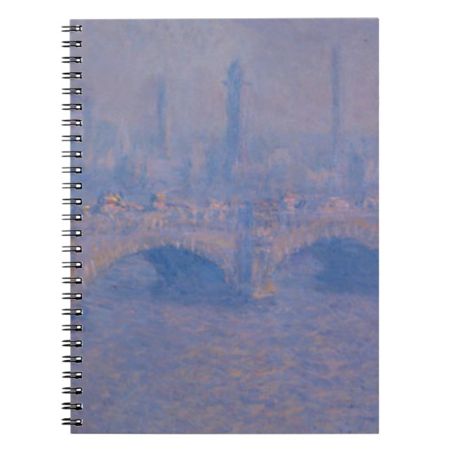 Claude Monet's Waterloo Bridge Spiral Notebook (Front)