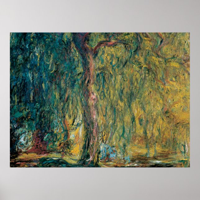 Claude Monet's Weeping Willow Poster (Front)