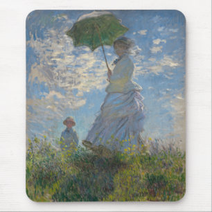 Claude Monet's Woman with a Parasol (The Stroll) Mouse Pad
