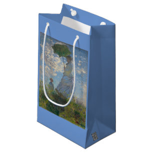 Claude Monet's Woman with a Parasol (The Stroll) Small Gift Bag