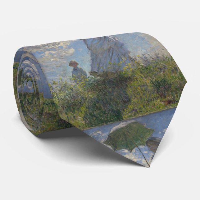 Claude Monet's Woman with a Parasol Tie (Rolled)