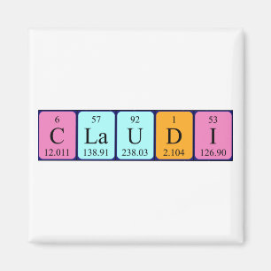 Claudi periodic table name magnet