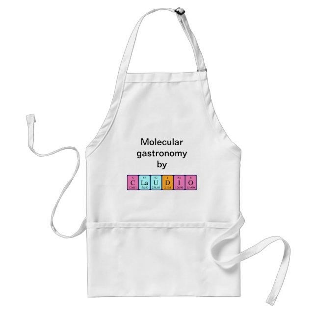 Claudio periodic table name apron (Front)