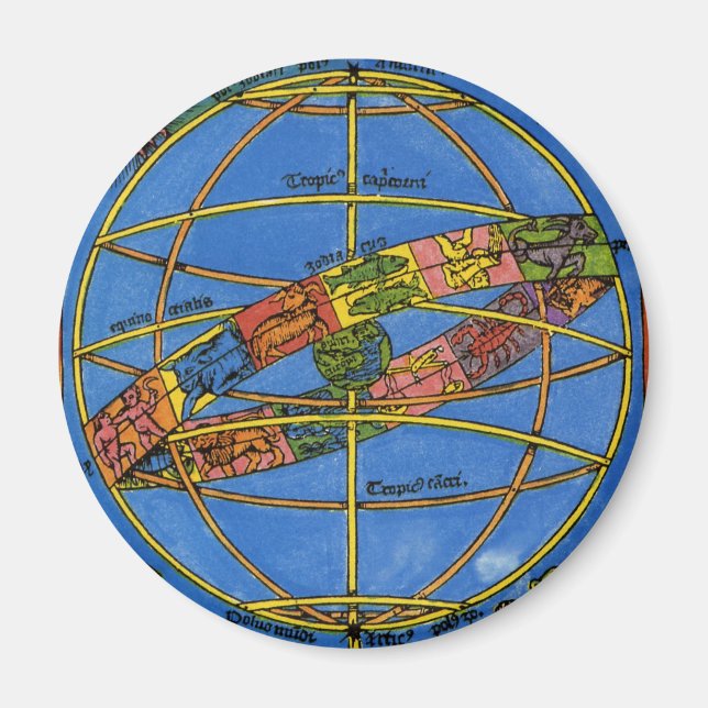 Claudius Ptolemy Astronomer, Vintage Celestial  Magnet (Front)