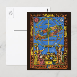 Claudius Ptolemy Astronomer, Vintage Celestial  Postcard