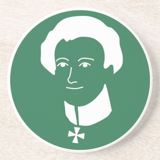 "Clausewitz Brothers Coffee" Sandstone Coaster (Front)