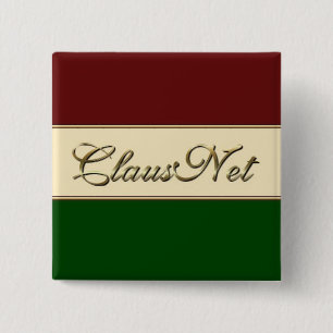 ClausNet Member 15 Cm Square Badge