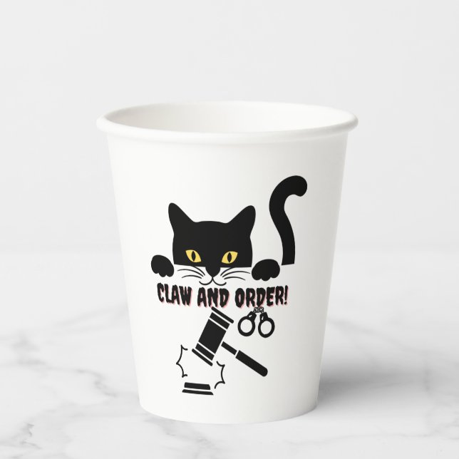 Claw and order   paper cups (Front)