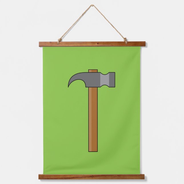 Claw Hammer Cartoon Hanging Tapestry (Front)
