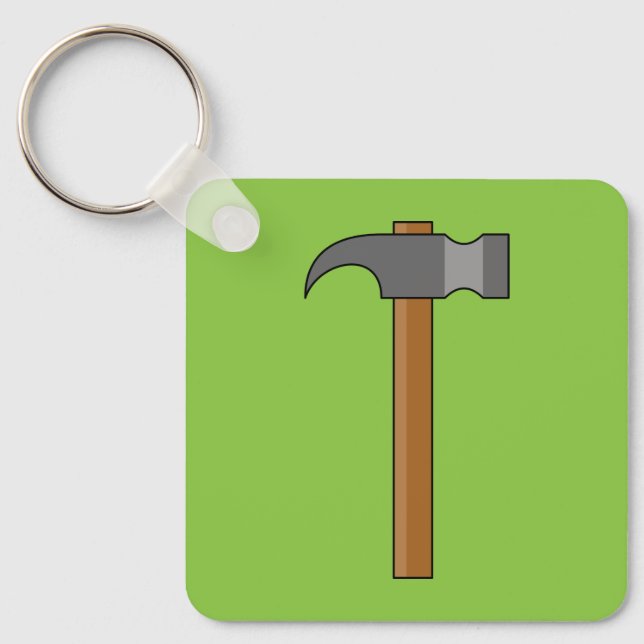 Claw Hammer Cartoon Key Ring (Front)