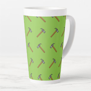 Claw Hammer Cartoon Latte Mug