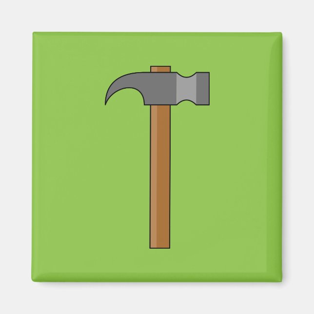 Claw Hammer Cartoon Magnet (Front)