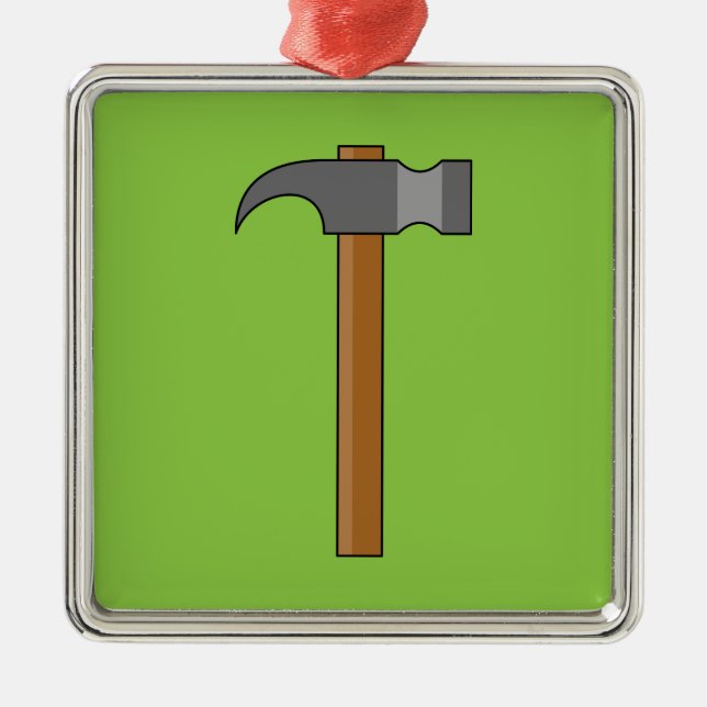 Claw Hammer Cartoon Metal Tree Decoration (Front)