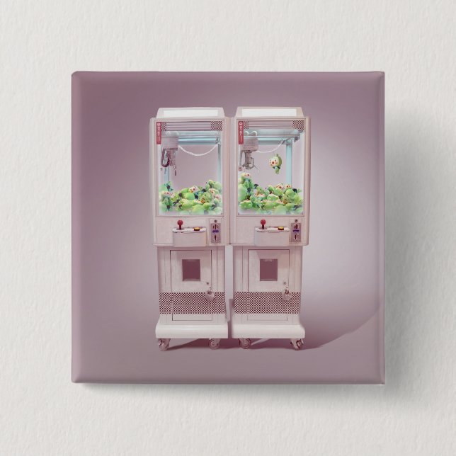 Claw Machine 15 Cm Square Badge (Front)