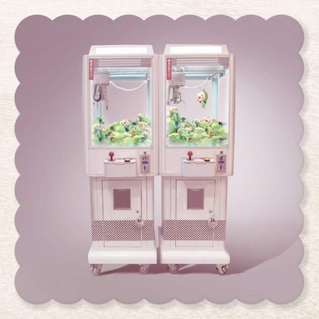 Claw Machine Paper Coaster (Front)