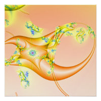 Claw | Orange and Yellow Fractal Art