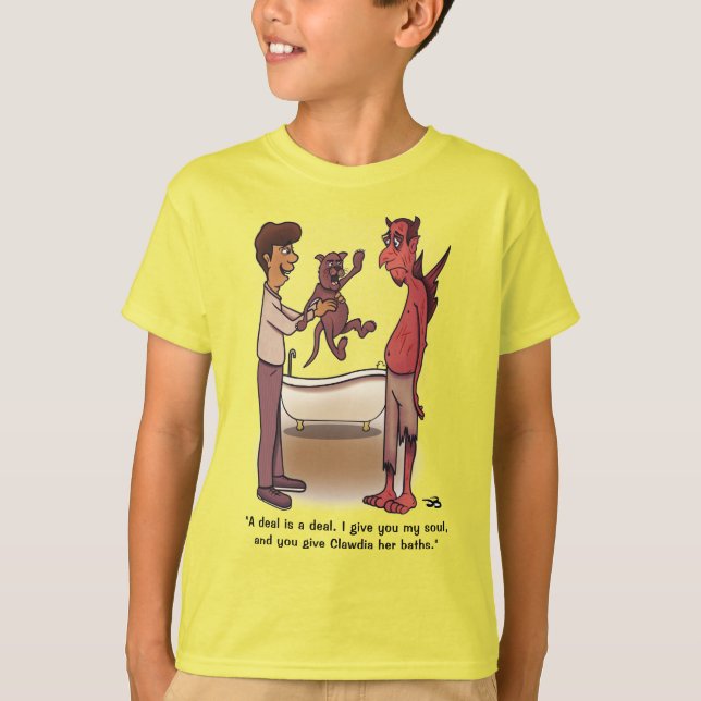 Clawdia Boy's Yellow T-Shirt (Front)