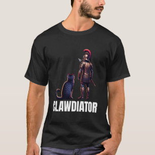 Clawdiator Gladiator Cat T-Shirt