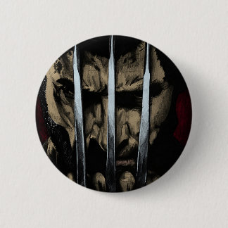 Clawed hero 6 cm round badge