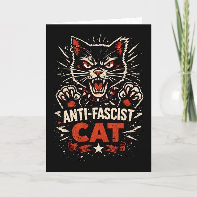 Claws of Resistance Holiday Card (Front)