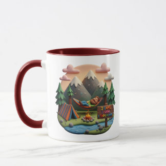 Clay Art “I Came I Saw I Took a Nap” Scene Mug