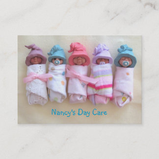 Clay Babies: Day Care, Child Care, Business Card