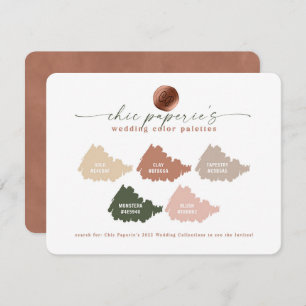 Clay & Blush Pink 2022 Wedding Colours Palette Car