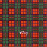 Clay clan Plaid Scottish kilt tartan Photo Sculpture Magnet<br><div class="desc">The real Scottish tartan. The Clay family uses the Stewart of Appin tartan.</div>