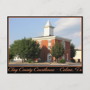 Clay County Courthouse - Celina, TN Postcard