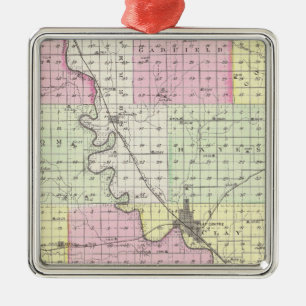Clay County, Kansas Metal Tree Decoration