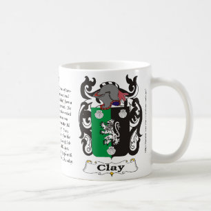 Clay Family Coat of Arms mug