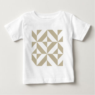 Clay Geometric Deco Cube Pattern Baby T-Shirt