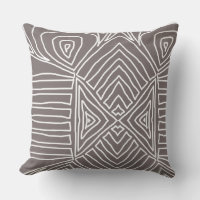 clay grey Tribal Maze Mud Cloth Pattern African
