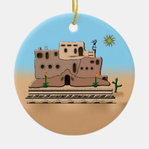 Clay House Ceramic Tree Decoration
