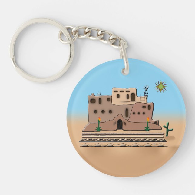 Clay House Key Ring (Front)