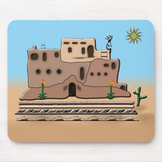 Clay House Mouse Pad (Front)