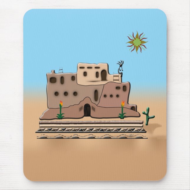 Clay House Mouse Pad (Front)