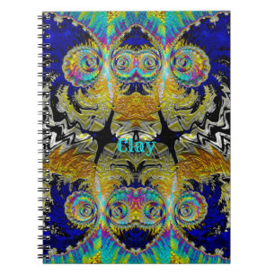 CLAY ~ Multicoloured Fractal   Notebook