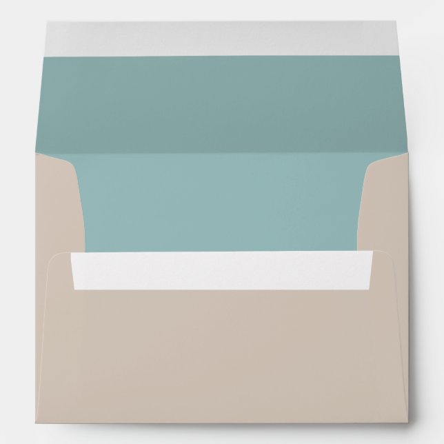 Clay Outide, Blue Lined 5x7 Envelope (Back (Bottom))