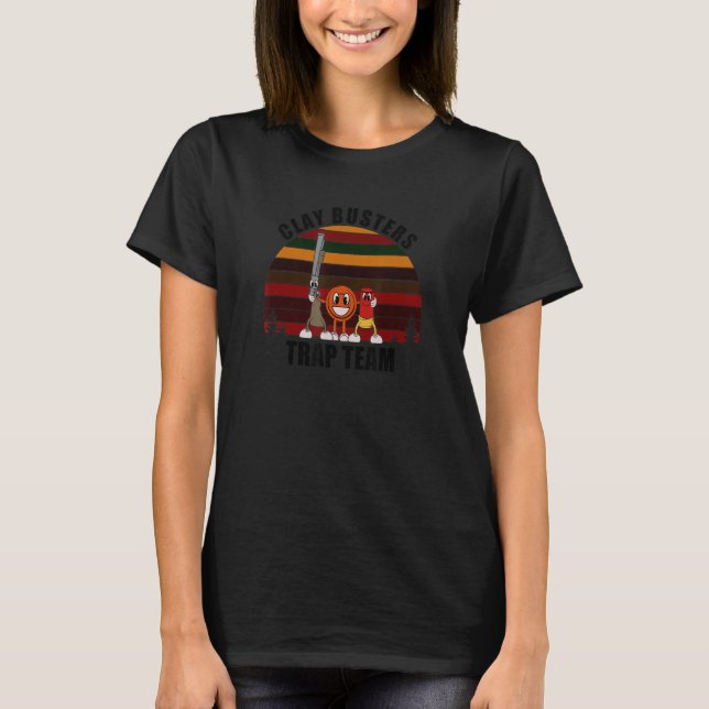 Clay Pigeon Clays Team Clay Busters TRAP T-Shirt (Front)