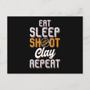 Clay Pigeon Shooting Hunting Wildlife Hunters Eat  Postcard