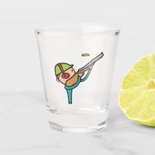 Clay Pigeon Trap Shooting Shot Glass