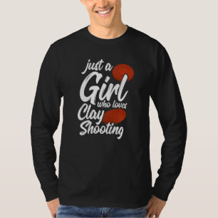 Clay Shooting Trap Girls Shooter Trap Shooting T-Shirt