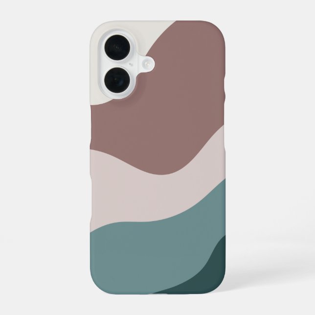 Clay & Spruce Boho Colour Flow iPhone 16 Case (Back)