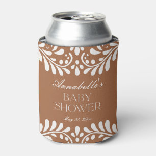 Clay Talavera Tile Spanish Fiesta Baby Shower Can Cooler