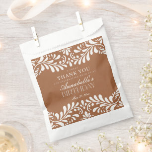 Clay Talavera Tile Spanish Fiesta Birthday Dessert Favour Bags