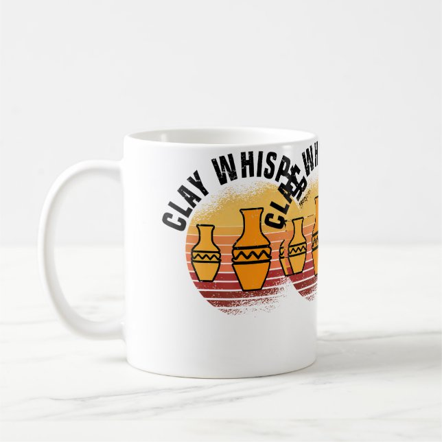 Clay Whisperer - Pottery Ceramics Coffee Mug (Left)