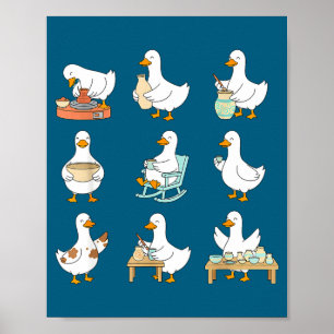 Clay Whisperer T Er Ceramic Silly Goose Making Tte Poster